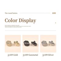 Boutons-pression personnalisés en alliage de zinc concave, écologiques, lavables, élégants et décoratifs pour chemises, manteaux et vestes