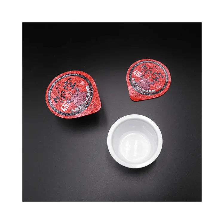 Aluminum foil lid for sauce container sauce cup