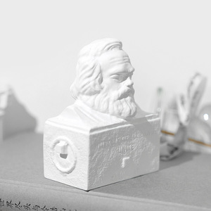 Nouveauté Sculpture de buste en résine Karl Marx avec slogan Décoration d'intérieur Art Ornement Artisanat en résine - Product Image 2