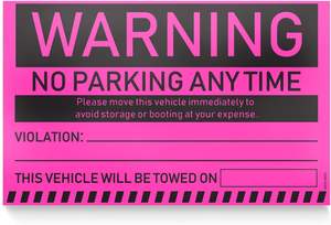Pegatinas de Violación de Estacionamiento Difíciles de Quitar, Estacionamiento Ilícito, Remolque Reservado, Pegatinas de Estacionamiento Privado para Discapacitados - Product Image 4