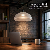 Abat-jour en acrylique transparent de remplacement, couvercle transparent pour lampe de plafond, luminaire suspendu