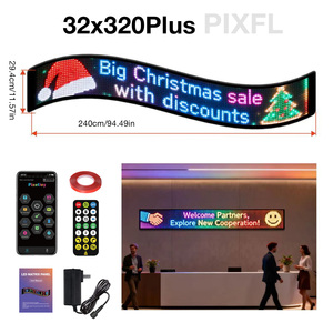 Letrero LED Flexible Pixeljoy, Pantalla Programable Impermeable con Pantalla RGB para Tiendas, Negocios, Hogar, Ventanas y Automóviles - Product Image 5