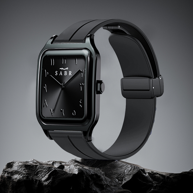 SABR Men's Fashion Business Watch Arabic Numerals Quartz Watch Men's Casual Sports Alloy Case Silicone Strap Watch Wholesale