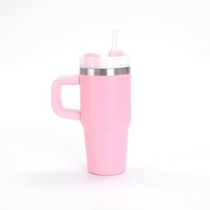 14oz <b>Kids</b> Stainless Steel Sippy Cup with Straw Handle Insulated Travel Tumbler for School - Product Image 6