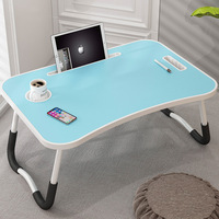 Table d'ordinateur pliable pour enfants en plastique avec poignée, moulage par injection, lit