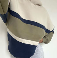 Sweat à capuche décontracté long et tendance pour femme, sur mesure OEM, grande taille, patchwork, épaules tombantes, 100 % coton, haute qualité