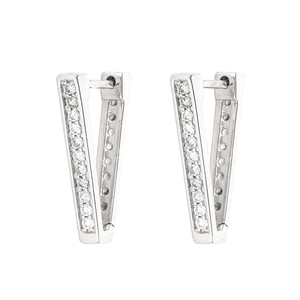 <span class=keywords><strong>Boucles</strong></span> <span class=keywords><strong>d</strong></span>'oreilles créoles en <span class=keywords><strong>argent</strong></span> 925 avec diamants CZ arc-en-ciel double face Gemnel, <span class=keywords><strong>boucles</strong></span> <span class=keywords><strong>d</strong></span>'oreilles dorées statement, bijoux à trois étages - Product Image 5
