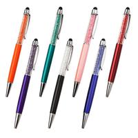 Promozionale galleggiante jotter cromatica diamante di Cristallo del metallo di tocco della penna del regalo di Modo del diamante di Cristallo penna con funzione touch