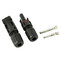 PowMr 1000V MCX Solar-Steckverbinder Messingkontakte 2,5/4/6mm² 10~14AWG Solarkabel IP67 Wasserdicht 20-25A Stecker/Buchse