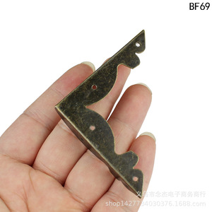 Support d'angle BF69 60mm x 84mm en acier au carbone, angle droit pour boîte en bois, support robuste - Product Image 2