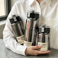2025 bouchon de bouteille d'eau en plastique pour enfants avec paille petit 350ml mignon impression enfant boisson bouteille d'eau avec verrouillage sûr