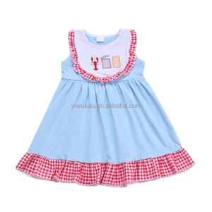 Vestido Midi Ecológico <span class=keywords><strong>LULU</strong></span>, Estilo A-Line, Sin Mangas, con Encaje Floral, para Niñas, Verano - Product Image 5