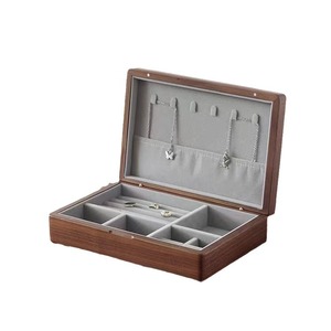 <b>Black</b> walnut wood jewelry <b>box</b>, solid wood jewelry storage <b>box</b>, jewelry ring, earring, gold jewelry storage <b>box</b>. - Product Image 5