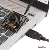 Caméra USB monochrome Arducam 2MP OV2311 à obturateur global, faible distorsion, objectif M12 sans microphones, module Raspberry Pi