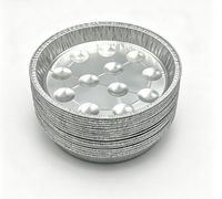Barquettes rondes en aluminium pour aliments chauds et froids