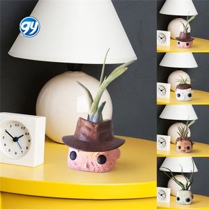 <span class=keywords><strong>Mini</strong></span> jardinière drôle de film d'horreur Halloween jardinière cadeau horreur drôle résine Pots de plantes succulentes cadeau <span class=keywords><strong>Mini</strong></span> jardinière décor à la maison - Product Image 2