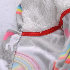 Groothandel Nieuwe Unisex Baby Kleding Winter Dikke Fleece Lange Mouw Pasgeboren Pyjama Baby Rompertjes
