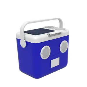 TR-Party music Cooler box speaker, sunny solar panel rechargeable battery, power bank, FM radio
