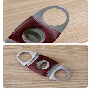 ที่ตัดซิการ์แบบพกพา รุ่นคลาสสิก ใบมีดคู่ โลหะคุณภาพสูง ทนทาน เป็นมิตรกับสิ่งแวดล้อม ของขวัญสั่งทำได้  สินค้ามาใหม่ จำนวนมาก - Product Image 6