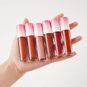 Makyaj Vegan benzersiz mat/parlak dolgun nemlendirici Lipgloss makyaj dudak parlatıcısı özel etiket