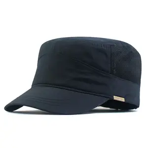 Flat Top Logo Custom Adjustable Adult Sizes Curved Brim Baseball Hat Embroidered High Quality Baseball Cap