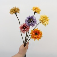 Bunga Gerbera Buatan Batang Tunggal, Fran Daisy, Bunga Buatan Segar Bergaya Ins, Dekorasi Rumah Minimalis Modern