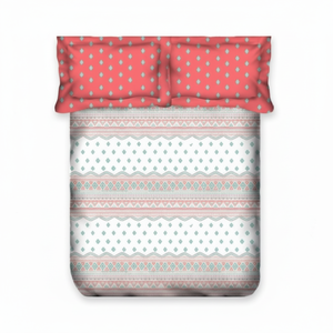 Draps de lit 100% coton sentiment ensemble de literie draps de lit de luxe avec rideaux 100% polyester mode beau drap de lit - Product Image 1