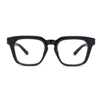 Montures de lunettes optiques carrées surdimensionnées en acétate TR, monture large pleine pour hommes et femmes, lunettes de vue OEM ODM