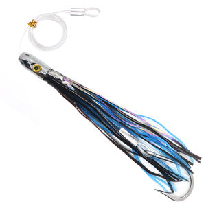 Leurres à jupe d'eau salée à la traîne: leurres gréés et sac noir inclus pour attraper tous les poissons pélagiques prédateurs dans l'océan, y compris D - Product Image 5