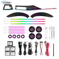 ICarsin pour BMW M4 F82 F83 Coupé 2014-2020, kit d'éclairage LED intérieur de voiture, éclairage ambiant symphonique coloré, accessoires de voiture