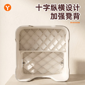 Repose-pieds antidérapant à double couche, marchepied de salle de bain en plastique épaissi pour enfants et adultes - Product Image 4