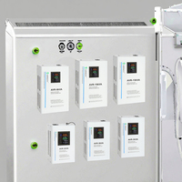 Régulateurs de tension automatiques SVC monophasés 15 kVA à entrée ultra large 65 V-270 V CA, stabilisateurs 220 V avec écran LCD en cuivre TND