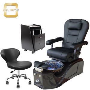 Chaise de pédicure noire avec chaise de pédicure Kenmisc Spa pour chaise de pédicure hydraulique - Product Image 5