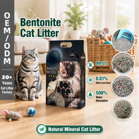 CatGlobal Exporter OEM Commande en gros Granulés de bentonite à agglomération rapide, faible teneur en poussière, séchés sous vide, options de parfum, 8KG Litière pour chat