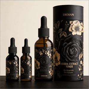 Flacon compte-gouttes en verre de 1 oz, 2 oz, 100 ml avec boîte, emballage pour soins de la peau, flacons en verre pour huiles essentielles, emballage pour cosmétiques capillaires - Product Image 3