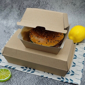 hot sale disposable paper box takeway food box disposable burger box