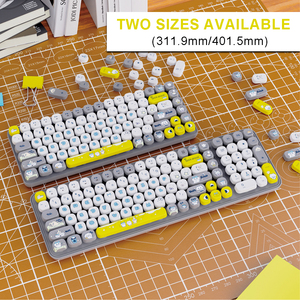 Dễ Thương Phim Hoạt Hình Kích Thước 75% 84-Key Màng 2.4G Bàn Phím Không Dây Đầy Màu Sắc Bàn Phím Di Động - Product Image 5