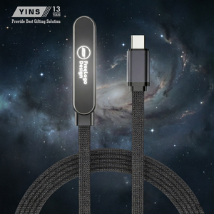 สายดาต้า USB4 Type-C to Type-C กำลังไฟสูง 240W พร้อมโลโก้เรืองแสง ความยาว 1.5 เมตร สายไนลอน รองรับการชาร์จเร็ว 5A  หน้าจอสลักเลเซอร์ สำหรับคอมพิวเตอร์และ IOS - Product Image 4