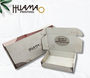 Boîte pliante personnalisée, boîte d'expédition en carton ondulé, boîte en papier kraft, emballage, boîte d'expédition express pour vêtements, t-shirt - Product Image 4