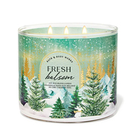 Bougie de Noël parfumée Mescente 2026, nouveau design, vente en gros, bougie à 3 mèches avec boîte cadeau pour cadeau de Noël
