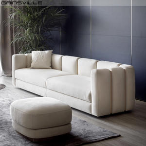 أريكة أريكة روجيانو ستين عالية الجودة أريكة إيطالية فاخرة حديثة من قماش ديفانو رمادي لامع - Product Image 3