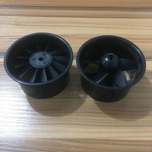 Drone avion modèle 2.4G avec ensemble de pales de rotor cannelé 64mm à 5 et 12 pales, moteur cannelé 4500KV 64, télécommande incluse - Product Image 3