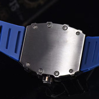 Reloj de Negocios para Hombre LX, Diseño Hueco, Cuarzo, Cuadrado, Aleación, Esfera Grande de 42mm, Casual, Exportación Directa de Fábrica, Superventas