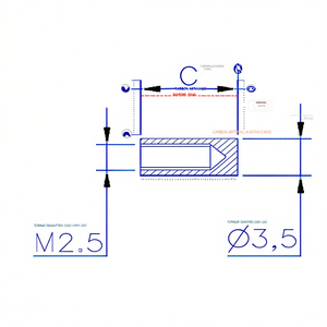 Adaptadores de terminales, calibradores digitales y mecánicos M2.5 3.5mm tipo C - Product Image 2