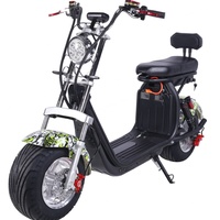 Scooter électrique Citycoco pas cher, grand modèle, pneus larges de 10 pouces, 60V 2000W, moto électrique Citycoco