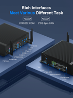 Mini PC Sin Ventilador I7-10510U SSD 4xUSB3.0+4xUSB2.0 6xRS232 2xCAN 2xLAN 4xAntena SIM DC Audio Win10/11/Linux 3 Años de Garantía