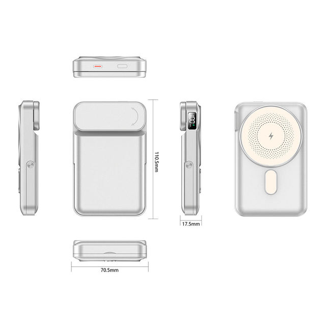 New Innovative Product Magnetic 3 in 1 Wireless Power Bank 10000mAh ultra Thin Fast Charging Power Bank Magnetic with Stand
