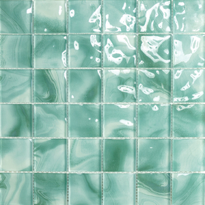 <span class=keywords><strong>Mosaicos</strong></span> <span class=keywords><strong>de</strong></span> Vidrio Cuadrados para Pared <span class=keywords><strong>de</strong></span> Baño y Ducha <span class=keywords><strong>de</strong></span> Hotel, Resistentes al Agua y Antideslizantes, Color Verde, para Piscinas, Venta al Por Mayor - Product Image 3