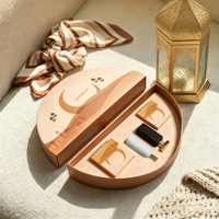 Boîtes en papier personnalisées en forme de croissant pour parfums du Ramadan et de l'Aïd, étuis tiroirs pour testeurs de parfum solide Oud, emballage cadeau