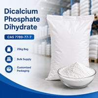 Phosphate dicalcique dihydraté de qualité alimentaire en poudre, Phosphate dicalcique anhydre, Améliorateurs nutritionnels, 25 kg/sac, Prix en vrac